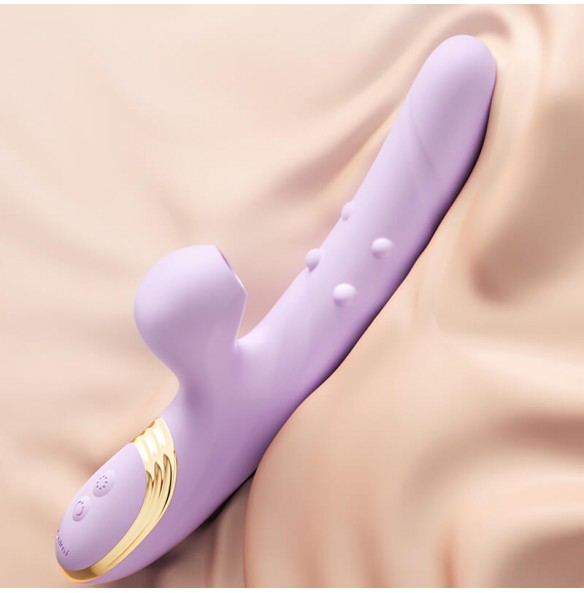 MizzZee - Suction Retractable Rotate Beads Wand Vibrator (Chargeable - Purple) MizzZee - Suction Retractable Rotate Beads Wand Vibrator (Chargeable - Purple)